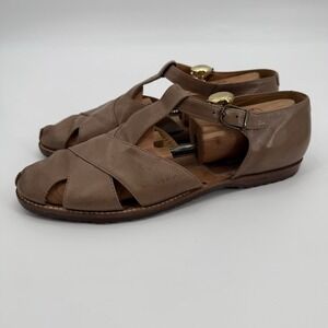 Walter‎ Newberger Wilkes Bashford Gladiator Sandals Mens Size 12 Light Brown